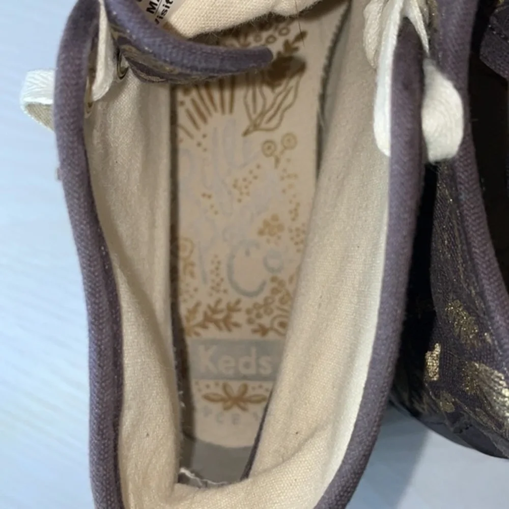 Anthropologie Rifle Paper Keds Queen Anne Floral High Top Sneakers Casual Shoes